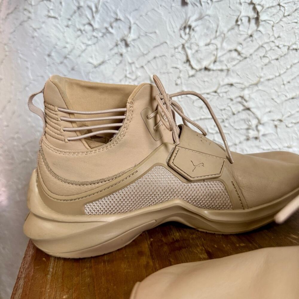 Fenty by Rhianna Puma Beige High-Top Women’s Sneakers - Picture 7 of 10